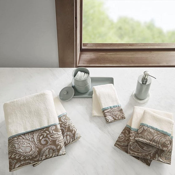 Madison Park - MP73-5310 Aubrey 6 Piece Jacquard Set for Bathroom, 2