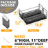 7.7" x10.8 x4 2 1-Tier SpaceAid Pull Out Spice Rack Organizer for Cabinet, Heavy Duty Slide Out Seasoning Kitchen