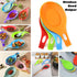AKOAK Round Silicone Spoon Holder, Kitchen Utensil Holder - Pack of 1 (Yellow)