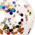 Rainbow Confetti Balloons, 25 Pcs Thickened 12 Inch Clear Latex Balloons with Colorful Confetti for Graduation,