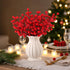 Kanxinr 50Pack Christmas Tree Decorations Artificial Berry Stems Red Berry Picks for Xmas Winter Holiday Home