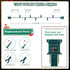 50 Count (50 Count 13FT) Meteds Christmas Lights Clear Mini Lights Green Wire UL Certified Connectable Warm White