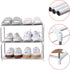 Closet (3-Tier, Jucaifu Stackable Small Shoe Rack, Entryway, Hallway and Space Saving Storage and Organization White)