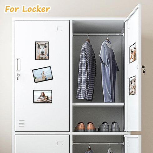 Mingting 10pcs 5x7 Magnetic Picture Frames for Refrigerator, Reusable Magnets Fridge Photo Sleeves for Refrigerator