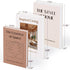 Set 3 XKDOUS of Aesthetic Decorative Books for Home Decor Coffee Table Books Hollow Keepsake Photo Storage Boxes Modern