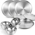 Sunnyray 304 Stainless Steel Plates and Bowls Metal Camping Plates Reusable 13