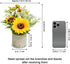 COCOBOO Sunflower Artificial Flowers Pot, Yellow Fake Flower Decor for Home, Bathroom, Kitchen