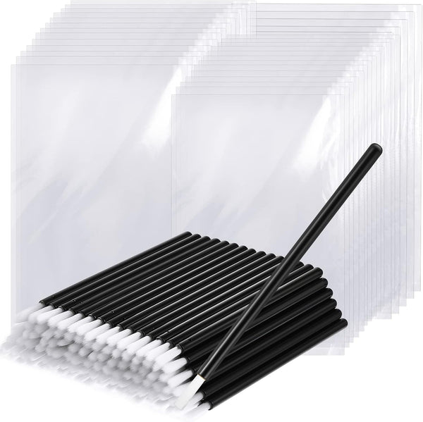 150 Pcs PYO Paint Your Own Brushes - Mini Paint Brushes for Cookies, Disposable Lip Applicators with 150 Pcs Cookie Bags