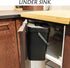Kitchen Compost Bin for Countertop, Hanging Small Trash Can with Lid for Kitchen Bathroom, Mountable Compost Bucket
