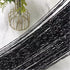 ave split Decorative Door String Curtain, Wall Panel Fringe Window Drapes, Room Divider Blind, Black 100cm*200cm