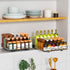 RCHYFEED Pull Out Spice Rack Organizer for Cabinet, Heavy Duty Slide Out Seasoning Organizer Fits Kitchen and Pantry