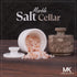 3" MARBLOUS KRAFTS Marble Salt Cellar with Lid White and Oceanic Celtic Salt & Pepper Containers, Perfect for Home