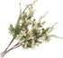 5 5) Tinsow Pcs Artificial Berry Stems for Flower Arrangement Christmas White Holly Berry with Eucalyptus Branches