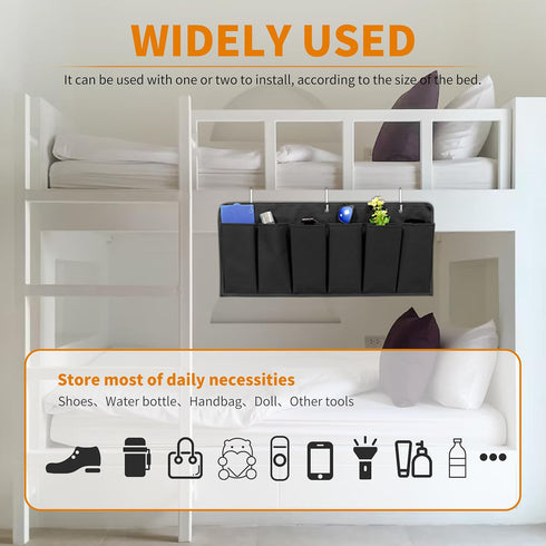 6 RVZONE RV Shoe Pockets Large Pockets Heavy Hanging Bedside Storage Organizer with Sturdy Hooks for Shoes, Toys