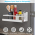 Magnetic Spice Rack for Refrigerator, 2 Pack Fridge Organizer for Spice Jars, Magnet Shelves with 4 Hooks
