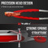 Walfos Silicone Tongs for Cooking, Heat Resistant Kitchen Tongs for Salad, Grilling, Stainless Steel and BPA Free