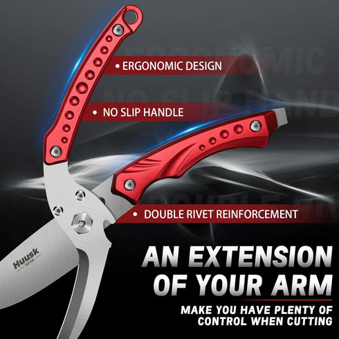 Huusk Kitchen Scissors All Purpose Detachable Poultry Shears with Serrated Edge Heavy Duty Cooking Scissors for Chicken