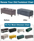 Bands,M,08 CRFATOP Printed Rectangle Ottoman Stool Cover Stretch Folding Storage Footstool Bench Slipcovers Upholstered