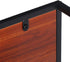 Nouva 20 Inch 2-Tier End Table, Square Side Table w/Mesh Storage Basket, Nightstand Storage Shelf Metal Frame