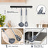 TeamFar Silicone Kitchen Utensils, 2 Pcs Large Nonstick Soup Ladle and Pasta Fork for Cooking, Mixing, Serving, Light