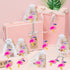 24 Pack Pink Flamingo Keyring - Party Favor for Flamingo Lovers, Guest Return Gift, Hawaii Themed Party