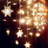 Aprjv 96 String Lights LED Curtain Light, LED Fairy Hanging String Lights Waterproof Christmas Snowflake Lights