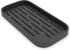 ZAPPOWARE Kitchen Sink Organizer, Silicone Sponge Holder Storage Tray for Dish Sponge, 9.6"x 4.9" (Black)