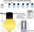 7Ft 10 G50 Globe String Lights Battery Powered LED Edison Shatterproof Light String with Remote Timer, Indoor String