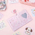 KIGOTWIN 3 Inch Album Album, 40 Photocard Mini Photo Love Heart Hollow Photocard Id Holder Pockets With Pendant (Light