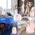 Cute Pet Humidifier with 300ml Water Tank, 10 Hours, 7 Color LED Lights, Auto Shut-off (Pink)