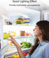 2 Pack Upgrade LED Light Bulb & Cover Assembly for GE Refrigerator, Replace WR55X11132, WR55X25754