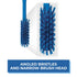 Vikan Heavy-Duty Fine Dish Brush, Narrow, Slip-Resistant, 11 Inch, Blue