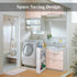 Mobile Shelving Unit Organizer for Laundry Room with 3 Large Storage Baskets, Slim Slide Out Pantry Rack for Narrow