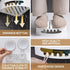 2 Pack LEVERLOC Corner Shower Caddy Suction Cup, shower shelves suction cup, Basket Powerful Bathroom, Waterproof