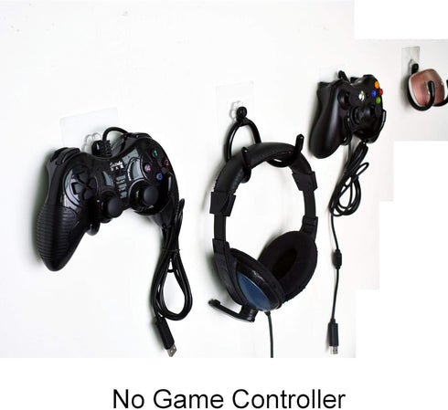 Self-Adhesive Game Controller Wall Mount by YYST - Storage Organizer Hanger for PS/Xbox/Series X Controller, 4/PK