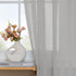 Turquoize Elegant Linen French Door Curtains, Light Filtering Rod Pocket Panels for Glass Door, 25" W by 40" L, Dove