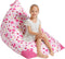 Aubliss Stuffed Animal Storage Bean Bag Chair Cover, 50"x 35" Extra Large for Kids & Adults, Premium Cotton Canvas