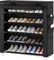Laiensia 5-Tier Vertical Shoe Rack Organizer, Space Saving Shoe Storage Organizer, Non-Woven