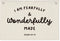 Wheatwin Kids Room Decor - Bible Verse Wall Hanging, 'I am Fearfully and