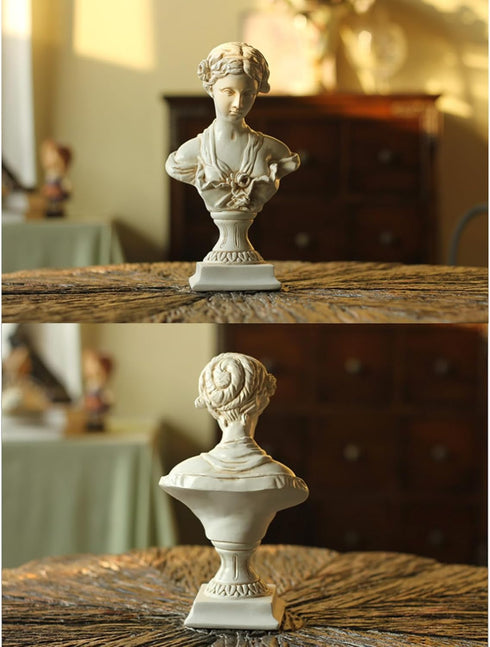 8.6 Inch Greek Statue of Venus Goddess, Classic Roman Greek Mythology Head Bust Statue Resin Sculpture Figurines