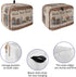 Country Star Toaster Cover 2 Slice, Small Kitchen Appliance Covers, Farmhouse Beige Brown Wood Rustic Barn Toaster Oven Cover with Loop, Bread Machine Cover Polyester Dust Cover Protection