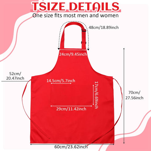 24 Pack 2 JaGely Adjustable Bib Apron with Pockets Black Aprons Bulk for Server Adult Women Kitchen Apron Water Oil