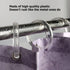 Qulable 12 Pack Shower Curtain Rings - Plastic O-Shaped Hooks Glide Easily on Bathroom Rod (Clear)