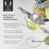 Viski Vintage Style Absinthe Dripper Spoon, Dishwasher Safe Stainless Steel Set of 1, Silver