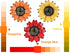 YEAHOME Sunflower Wall Decor - 9 inch Metal Flower Art Decorations, Set of 3 Handmade Hanging for Home, Indoor or