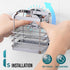 TAILI Patented Suction Cup Toothbrush Holder, Stainless Steel Anti-Puddling Shower Toothbrush Holder, No Drilling