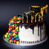 PEUTIER 12pcs Construction Birthday Candles, Yellow and Black Striped Charm Candle Construction Themed Birthday Candles