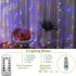 300 8 9.8x9.8Ft LED Curtain String Lights, Fairy Lights with Light Modes, Remote USB Plug Fairy String Lights
