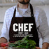 Chef Aprons for Men Women - Kitchen Apron with Pockets for Cooking, Grilling Gifts for Dad, Mom, Birthday, Christmas