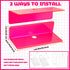 9 Inch Pink,4 Weysat Floating Shelves for Wall Acrylic Small Wall Hanging Shelves Adhesive Screwless Display Holder